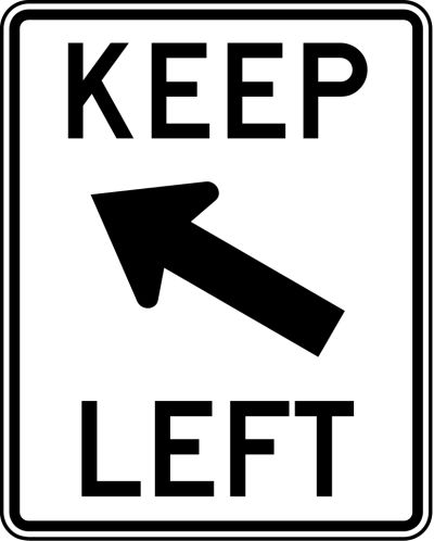 Mantener la señal de la izquierda